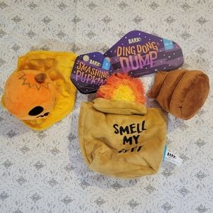 BARK! 2 Halloween Dog Toys 🖤🎃